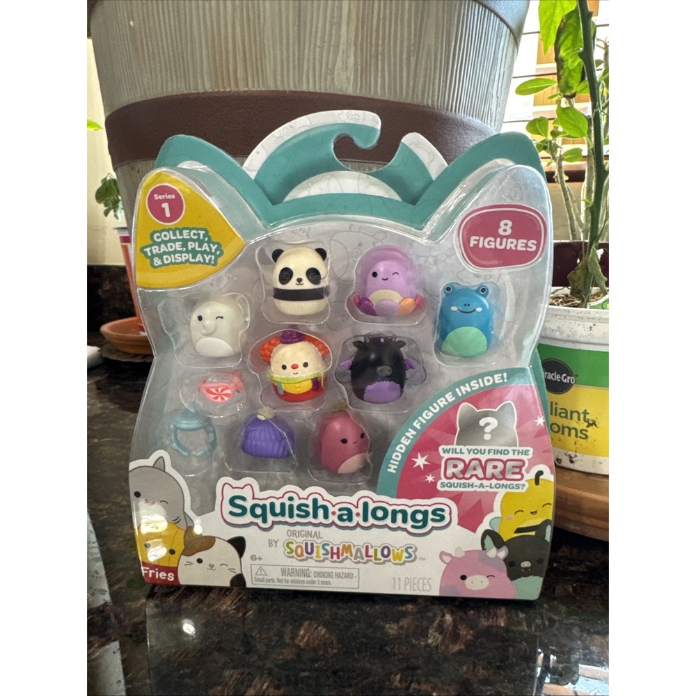 Squish-a-longs 8 Pack Series 1 Style 2 Mini-Squish Figures Squishmallows 2024